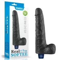 Élethű vibrátor Lovetoy 10" Real Softee - akkumulátoros,vízálló
