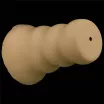 LOVETOY maszturbátor Alien's Pie Masturbator 3 - realisztikus, torz vagina formájú testnyílással, vibráció nélküli, vízálló