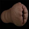 LOVETOY maszturbátor Alien's Pie Masturbator 3 Black - realisztikus, torz vagina formájú testnyílással, vibráció nélküli, vízálló