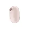 SATISFYER léghullámos csiklóizgató Pro To Go 2 Beige - rózsaszín színben, rezgő funkcióval, kompakt kivitel, vízálló, akkumulátoros
