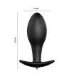 PRETTY LOVE fenékdugó Vibrating Anal Stimulation Plug 1 - fekete színben, vibrátoros, vízálló, távirányítóval, elemes