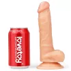 LOVETOY felcsatolható dildó Easy Strapon Set 7.5'' 2 - realisztikus,testszínű,herékkel,állítható hevederrel,hám nélkül is használható,20cm dildóval