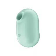SATISFYER léghullámos csiklóizgató Pro To Go 2 Mint - menta színben, rezgő funkcióval, kompakt kivitel, vízálló, akkumulátoros
