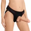 LOVETOY felcsatolható dildó Easy Strapon Set 7.5'' 2 - realisztikus,testszínű,herékkel,állítható hevederrel,hám nélkül is használható,20cm dildóval