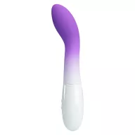 G pont vibrátor Pretty Love Bishop Purple/White - elemes,vízálló