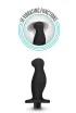 BLUSH prosztata izgató Anal Adventures Prostate Massager 02 - fekete színben, vízálló, akkumulátoros