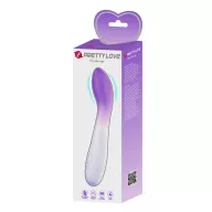 G pont vibrátor Pretty Love Bishop Purple/White - elemes,vízálló