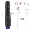 Élethű vibrátor Lovetoy 9,5" Real Softee - akkumulátoros,vízálló