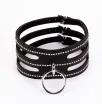 BDSM nyakörv Devil sticks black - széles