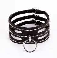 BDSM nyakörv Devil sticks black - széles