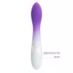 G pont vibrátor Pretty Love Bishop Purple/White - elemes,vízálló