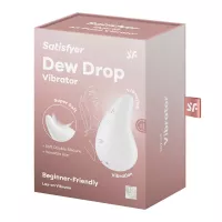 Rezgő csiklóizgató Satisfyer Dew Drop white - akkumulátoros,vízálló