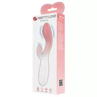 Csiklóizgatós g pont vibrátor Pretty Love Brigthy Pink/White - elemes,vízálló