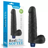 Élethű vibrátor Lovetoy 9" Real Softee - akkumulátoros,vízálló