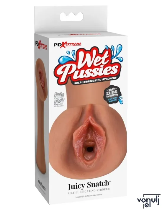 Műpunci maszturbátor Pipedream Wet Pussies Juicy Snatch Tan - vízálló