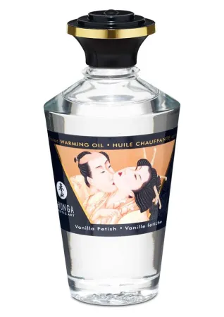 SHUNGA masszázsolaj Aphrodisiac Oils Vanilla Fetish 100 ml - vanília illattal, melegítő hatással