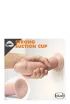 BLUSH felcsatolható dildó Dr. Skin 8 inch Self Lubricating Dildo - realisztikus,önsíkosító,hám nélkül is használható,állítható hevederrel,20cm dildó