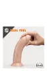 BLUSH felcsatolható dildó Dr. Skin 8 inch Self Lubricating Dildo - realisztikus,önsíkosító,hám nélkül is használható,állítható hevederrel,20cm dildó