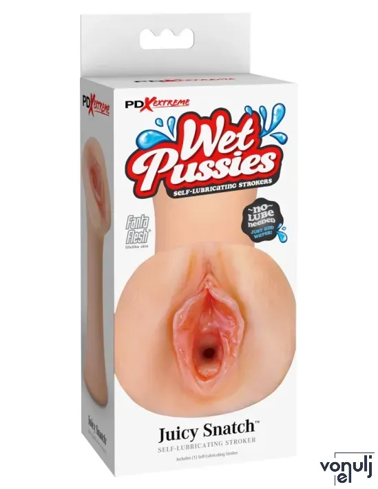 Műpunci maszturbátor Pipedream Wet Pussies Juicy Snatch Light - vízálló