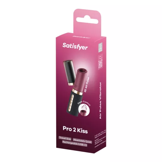Léghullámos csiklóizgató Satisfyer Pro 2 Kiss - akkumulátoros,vízálló