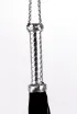 BDSM korbács Devil sticks fekete-ezüst