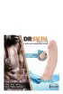 BLUSH felcsatolható dildó Dr. Skin 8 inch Self Lubricating Dildo - realisztikus,önsíkosító,hám nélkül is használható,állítható hevederrel,20cm dildó