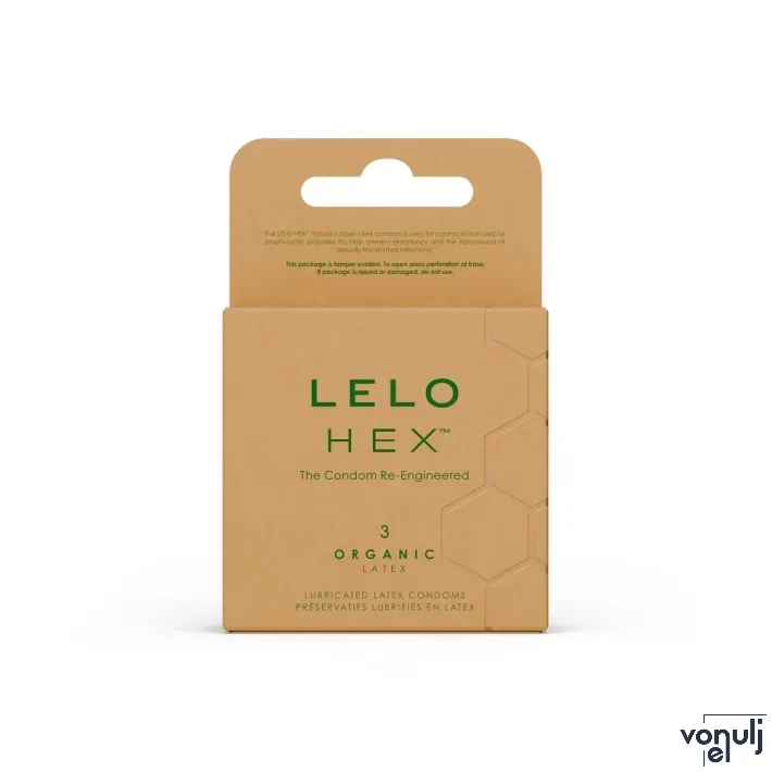 Óvszer LELO HEX™ Organic - latex, 3 db