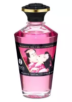 SHUNGA masszázsolaj Aphrodisiac Oils Raspberry Feeling 100 ml - málna illattal, melegítő hatással