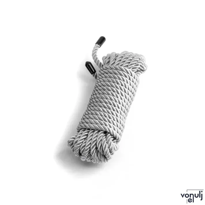 NS NOVELTIES erotikus kötél Bound Rope Silver - ezüst színben, 762 cm, fetish játékokhoz