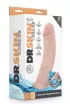 BLUSH felcsatolható dildó Dr. Skin 8 inch Self Lubricating Dildo - realisztikus,önsíkosító,hám nélkül is használható,állítható hevederrel,20cm dildó