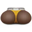 LOVETOY maszturbátor Streetgirl's 12 Black - realisztikus, sötét testszínű, vagina és ánusznyílással, tangával, vízálló, vibráció nélküli