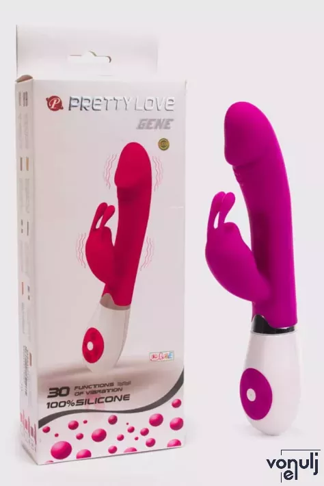PRETTY LOVE csiklóizgatós vibrátor Gene Purple - lila színben, g-pontos, vízálló, elemes