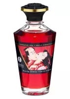 SHUNGA masszázsolaj Aphrodisiac Oils Blazing Cherry 100 ml - cseresznye illattal, melegítő hatással