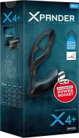 JOY DIVISION prosztata izgató XPander X4+Rechargeable PowerRocket Medium - fekete színben, vibrácós funkcióval, vízálló, akkumulátoros