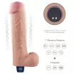 Élethű vibrátor Lovetoy 10,5" Real Softee Flesh - akkumulátoros,vízálló