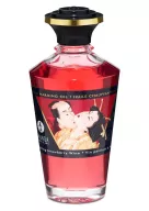 SHUNGA masszázsolaj Aphrodisiac Oils Strawberry Wine 100 ml - eper és pezsgő illattal, melegítő hatással
