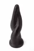X-MEN fenékdugó 10.6" Extra Large Butt Plug Black - fekete színben, letapasztható, PVC,  27 cm