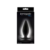 RENEGADE fenékdugó Spades Medium - fekete színben, M méretben, vízálló, szilikon, 10 cm