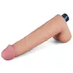 Élethű vibrátor Lovetoy 10,5" Real Softee Flesh - akkumulátoros,vízálló