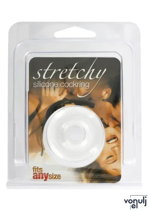 SEVEN CREATIONS péniszgyűrű Stretchy Cockring - áttetsző, vibráció nélküli, vízálló