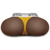 LOVETOY maszturbátor Streetgirl's 13 Black - realisztikus, sötét testszínű, vagina és ánusznyílással, tangával, vízálló, vibráció nélküli