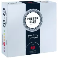 MISTER SIZE óvszer 60 mm Condoms 36 pieces - latex, ultravékony, síkosított, 36 db