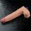 Élethű vibrátor Lovetoy 10" Real Softee Flesh - akkumulátoros,vízálló