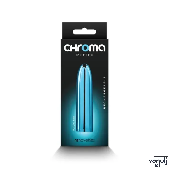 NS NOVELTIES minivibrátor Chroma Petite Bullet Teal - kék színben, vízálló, akkumulátoros