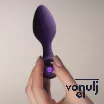 Vibrátoros fenékdugó Rocks-off Nova Solaris Purple - vízálló