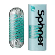 TENGA  maszturbátor Spinner 04 Pixel - vízálló, kék színű tokban