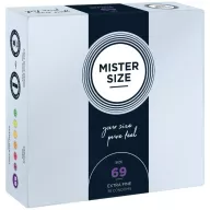MISTER SIZE óvszer 69 mm Condoms 36 pieces - latex, ultravékony, síkosított, 36 db
