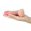 LOVETOY élethű dildó 5,5" SKINLIKE LIMPY - kis méretű, herékkel, nyugalmi állapotban, TPE (14 cm)