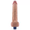 Élethű vibrátor Lovetoy 10" Real Softee Flesh - akkumulátoros,vízálló