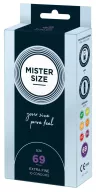 MISTER SIZE óvszer 69 mm Condoms 10 pieces - latex, ultravékony, síkosított, 10 db